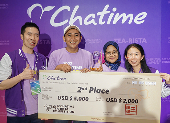 gelaran 2022 chatime global tea-rista di taiwan, chatime indonesia raih juara kedua