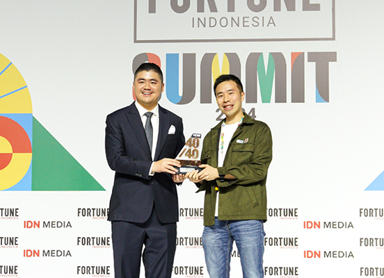 CEO F&B Indonesia menerima penghargaan sebagai ‘40 Under 40: Daftar Anak Muda Paling Berpengaruh 2024’